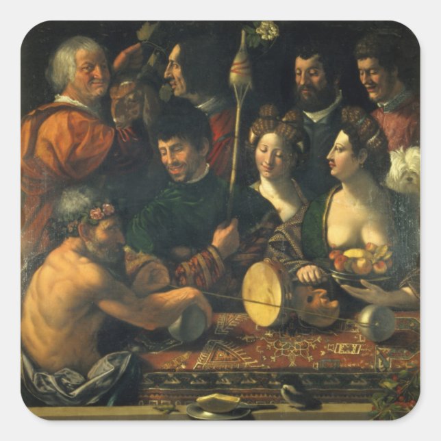 Witchcraft or Allegory of Hercules, c.1535 (oil on Square Sticker (Front)