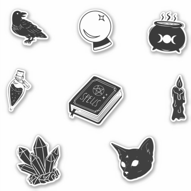 Witchcraft Pattern I Sticker (Front)