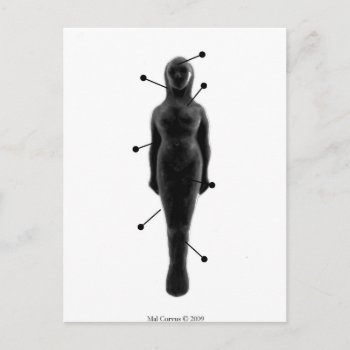 Witchcraft: Pin Poppet Doll Female Postcard by Mal_Corvus at Zazzle