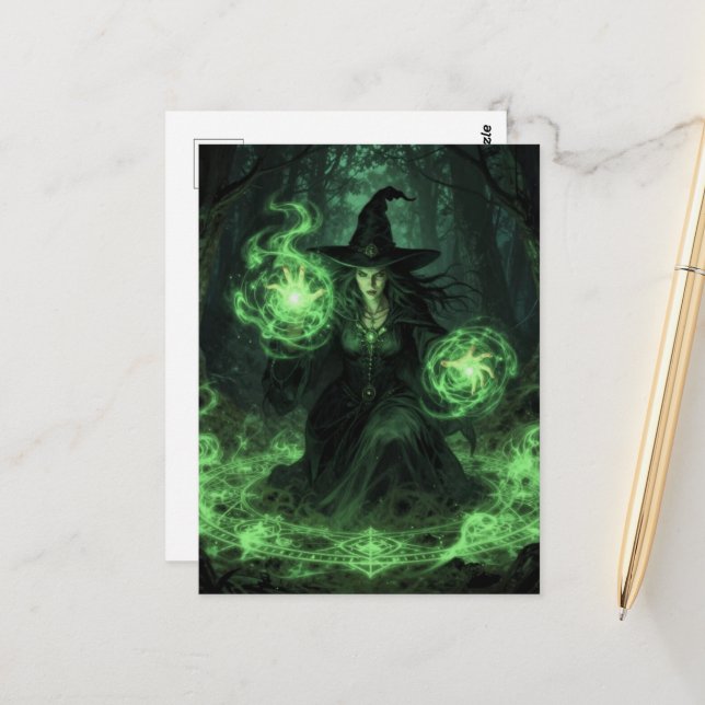 Witchcraft  postcard (Front/Back In Situ)