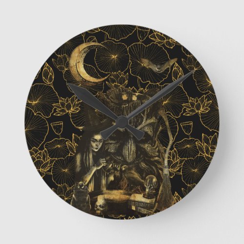 witchcraft  round clock
