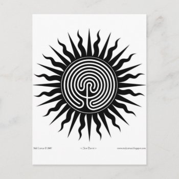 Witchcraft: Sun Burst; Labyrinth #4 Postcard by Mal_Corvus at Zazzle