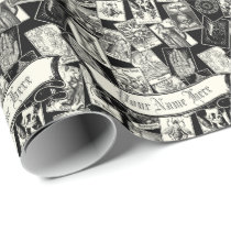 Witchcraft Tarot Cards Victorian Apothecary Style  Wrapping Paper