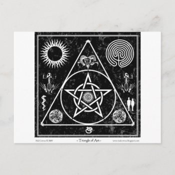 Witchcraft: The Triangle Of Art Postcard by Mal_Corvus at Zazzle