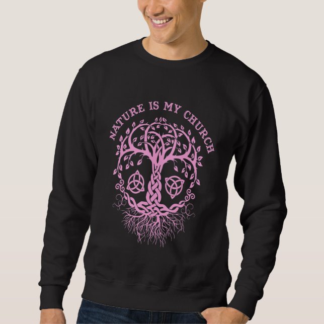 Witchcraft Wiccan Pagan Tree Of Life 11 Sweatshirt (Front)