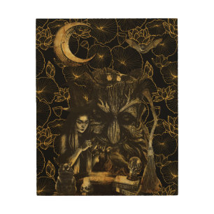 witchcraft wood wall art