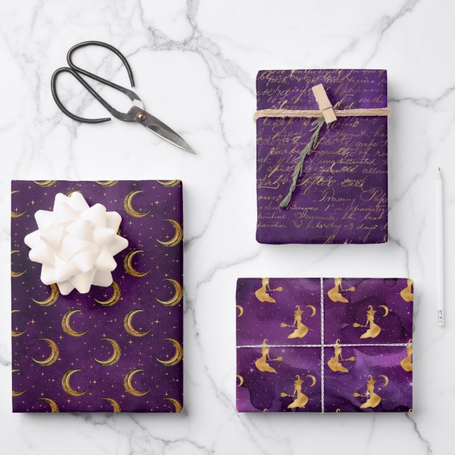 witched Pattern  Wrapping Paper Sheets (Front)