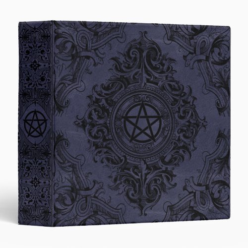 Witchery Flourish  Dusty Purple Fantasy Pentacle 3 Ring Binder