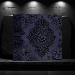 Witchery Flourish | Dusty Purple Fantasy Pentacle 3 Ring Binder