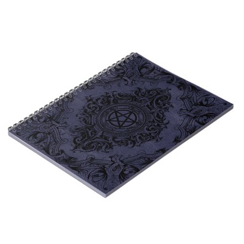 Witchery Flourish  Dusty Purple Fantasy Pentacle Notebook