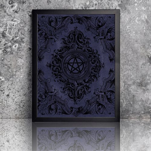 Witchery Flourish  Dusty Purple Fantasy Pentacle Tissue Paper