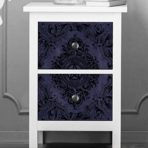 Witchery Flourish   Dusty Purple Fantasy Pentacle Tissue Paper