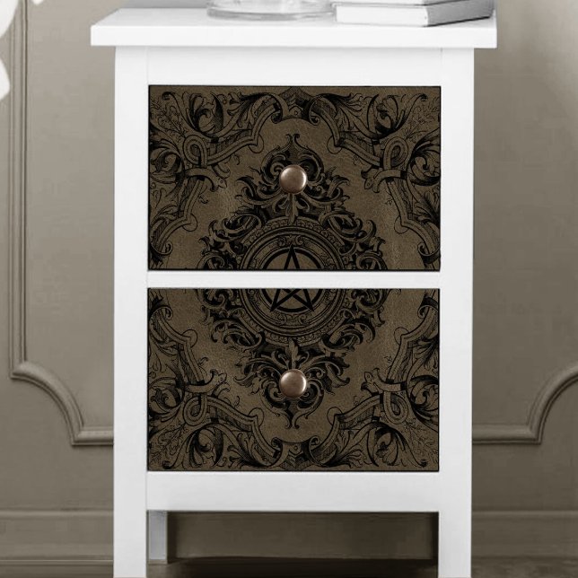 Witchery Flourish | Faux Suede Fantasy Pentacle Tissue Paper (Creator Uploaded)