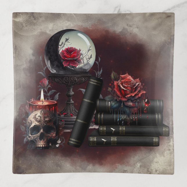Witchery | Magic Items Spellbooks and Crystal Ball Trinket Tray (Front)