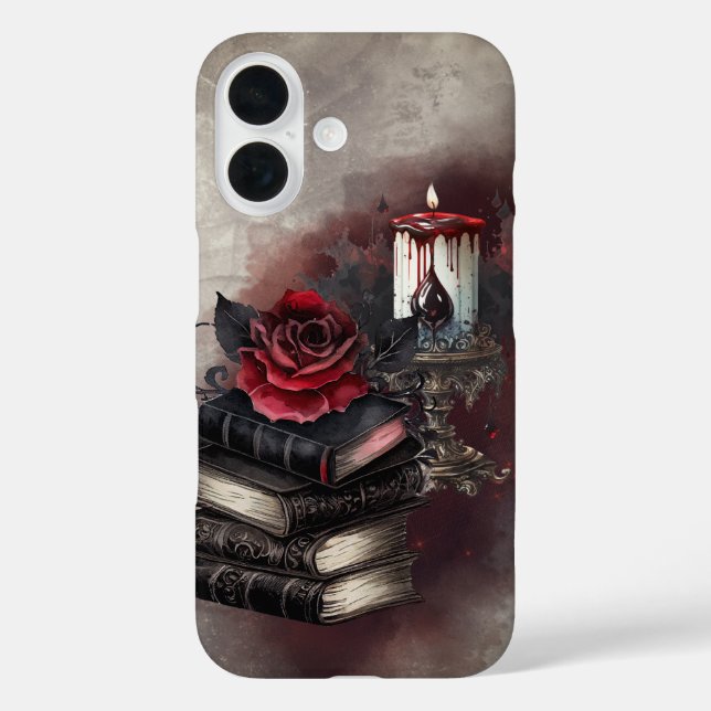 Witchery | Spellbook Tomes and Skull Candle Case-Mate iPhone Case (Back)