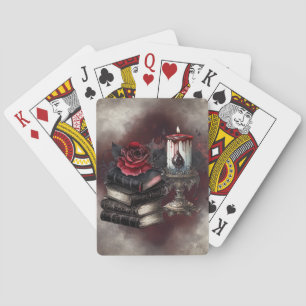 Witchery Spellbook Tomes and Skull Candle Poker Cards