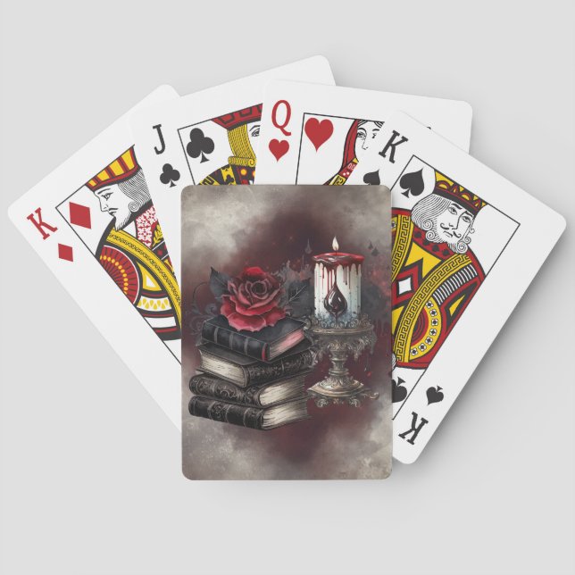 Witchery | Spellbook Tomes and Skull Candle Poker Cards (Back)