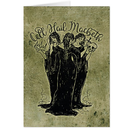 Witches All Hail Mabeth Cards (Front)