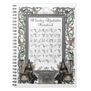 Witches Alphabet Notebook (White)