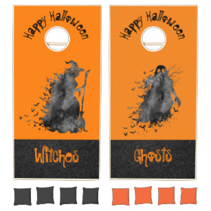 Witches and Ghosts Halloween Cornhole Set