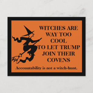 Witches Are Cool. Trump is Not. Postcard
