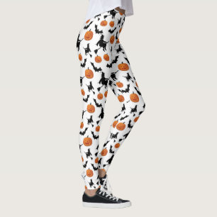 Witches, Bats and Pumpkins Halloween  Leggings