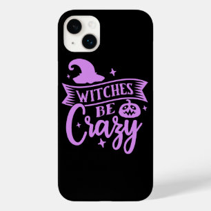 Witches Be Crazy Black and Purple Case-Mate iPhone 14 Plus Case