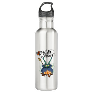 Witches Be Crazy Stainless Steel Water Bottle