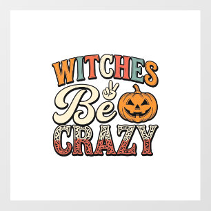 Witches Be Crazy Vintage Halloween Shirt Design_1 Floor Decals