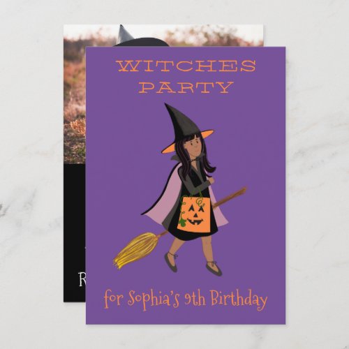 Witches birthday brown girl black hair