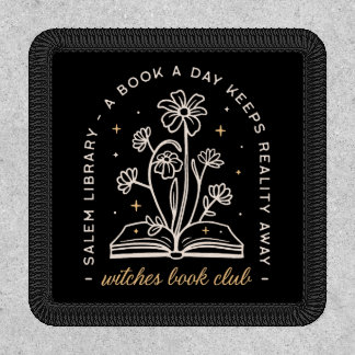 Witches book club fantasy reader whimsical patch