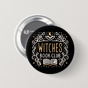 Witches book club fantasy reading group button