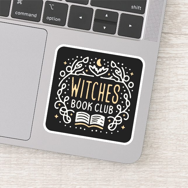 Witches book club sticker (Detail)