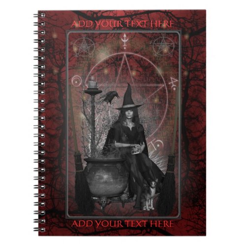 Witches Book of Shadows _ Notebook Red