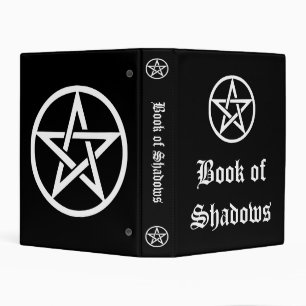 Witches Book of Shadows, Pentacle Black Mini Binder