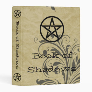 Witches Book of Shadows Pentacle Old Vines Mini Binder