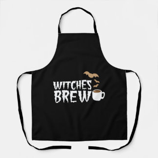 Witches brew Bats and coffee cup Apron