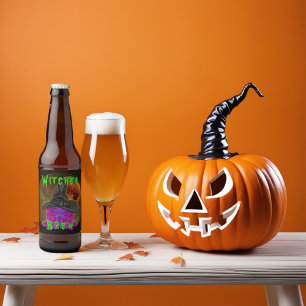Witches Brew Beer Bottle Label