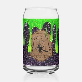 Witches Brew Can Glass