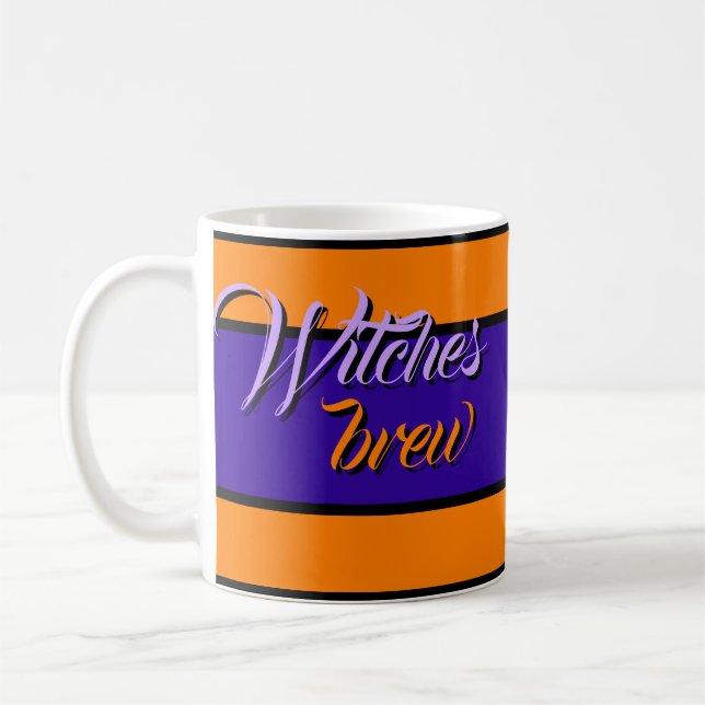 Witches Brew Halloween Custom Mug (Left)
