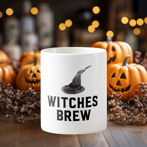 Witches Brew  Happy Halloween  Witches Hat Coffee Mug