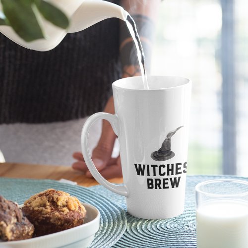 Witches Brew  Happy Halloween  Witches Hat Latte Mug