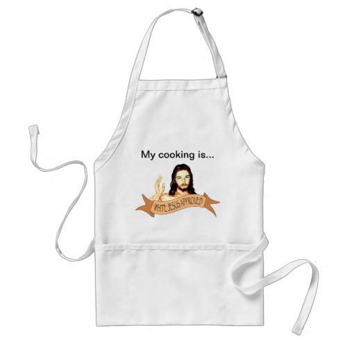 Witches Brew My Cooking Is White Jesus Approved Adult Apron