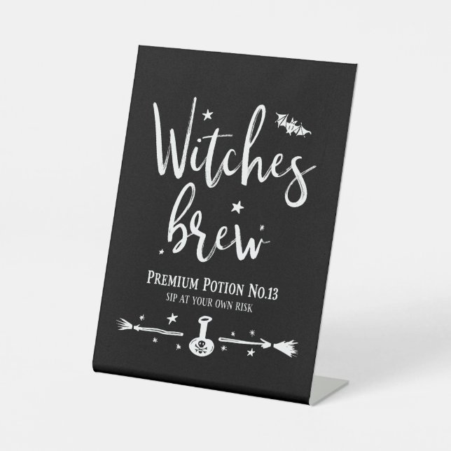 Witches Brew Pedestal Sign (Front)