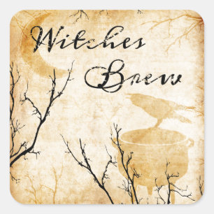 Witches Brew Square Sticker