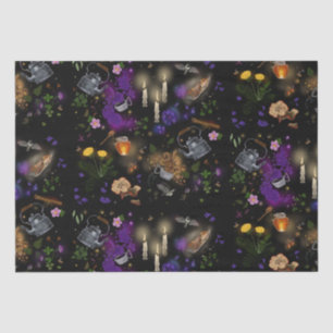 Witches Brew Tea and Cottagecore Pattern Tissue Paper