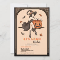 Witches' Brunch Halloween Invitation