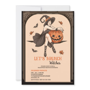 Witches' Brunch Halloween Invitation
