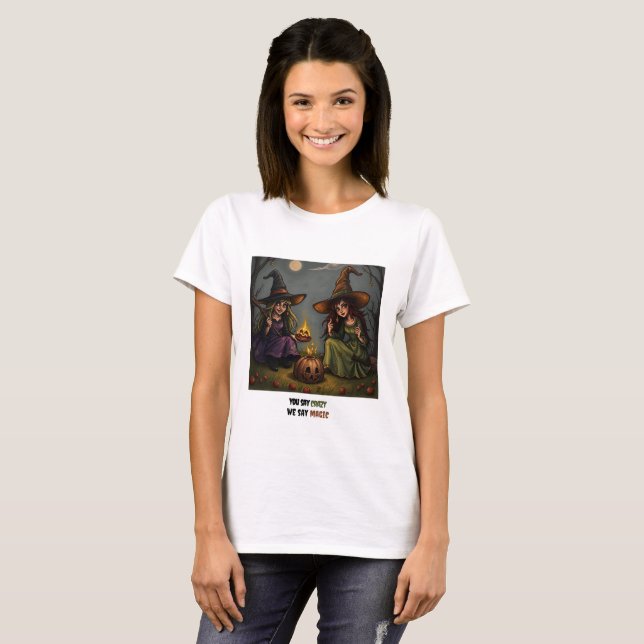 Witches by the Campfire T-Shirt (Front Full)