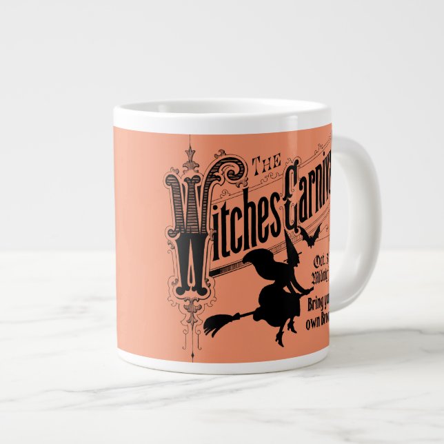 Witches Carnival for Halloween Giant Coffee Mug (Front Right)
